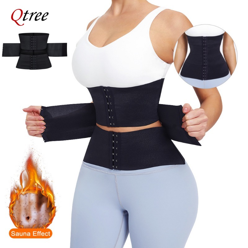Qtree Upgraded Waist Trainer S - Shapewear Bodysuit Firm ulasan dan harga