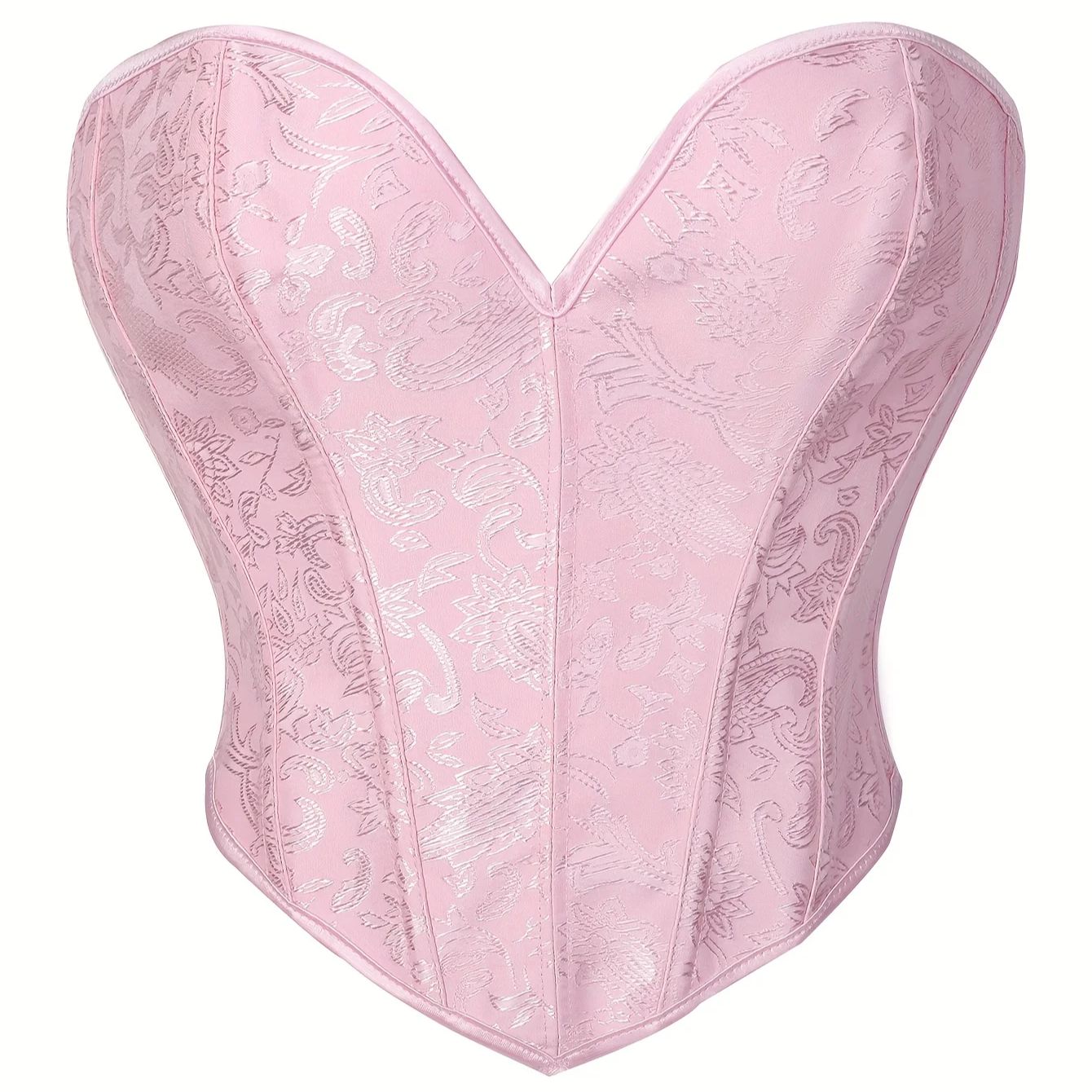 Pink Corset Gothic Victorian W - Strapless Bra Backless ulasan dan harga