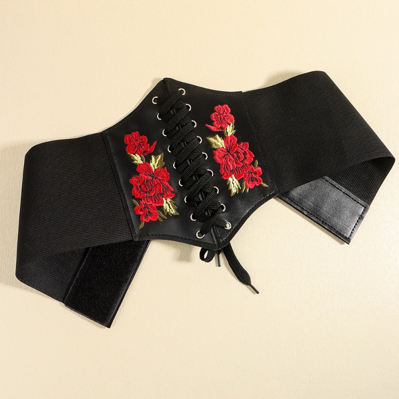 Fashion Corset Wide Belts Faux - Corset Waist Cinch ulasan dan harga