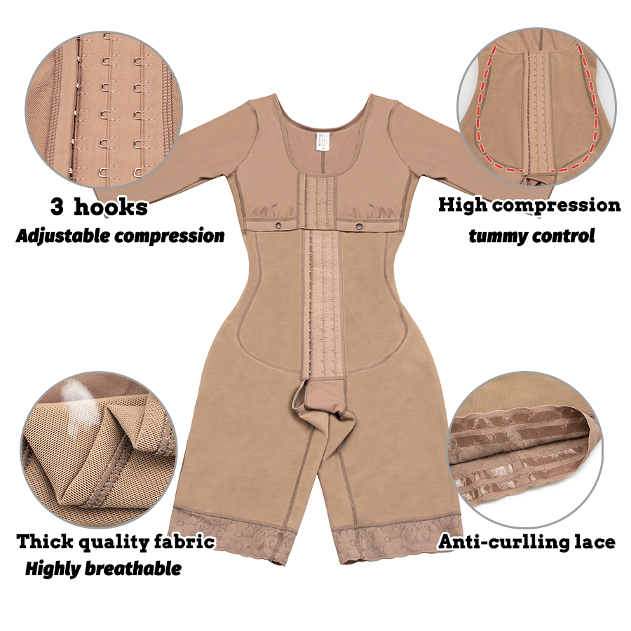 Full Body Colombian Girdles Sh - Shapewear Bodysuit Firm ulasan dan harga