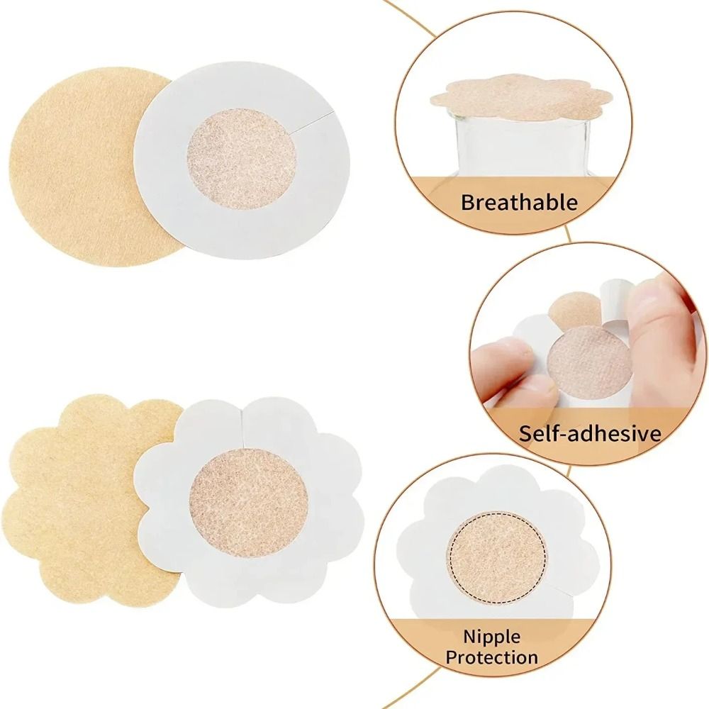 Non-woven Nipple Cover Sticker - Silicone Bra Adhesive ulasan dan harga