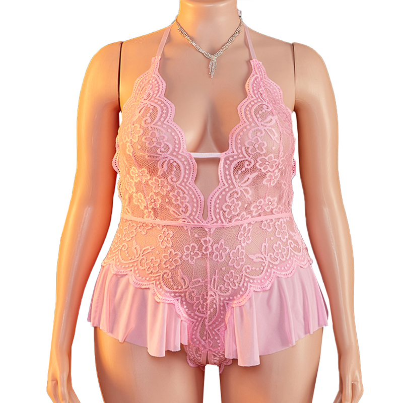 Plus Size 1XL-4XL Teddy perspe - Lace Teddy Lingerie ulasan dan harga