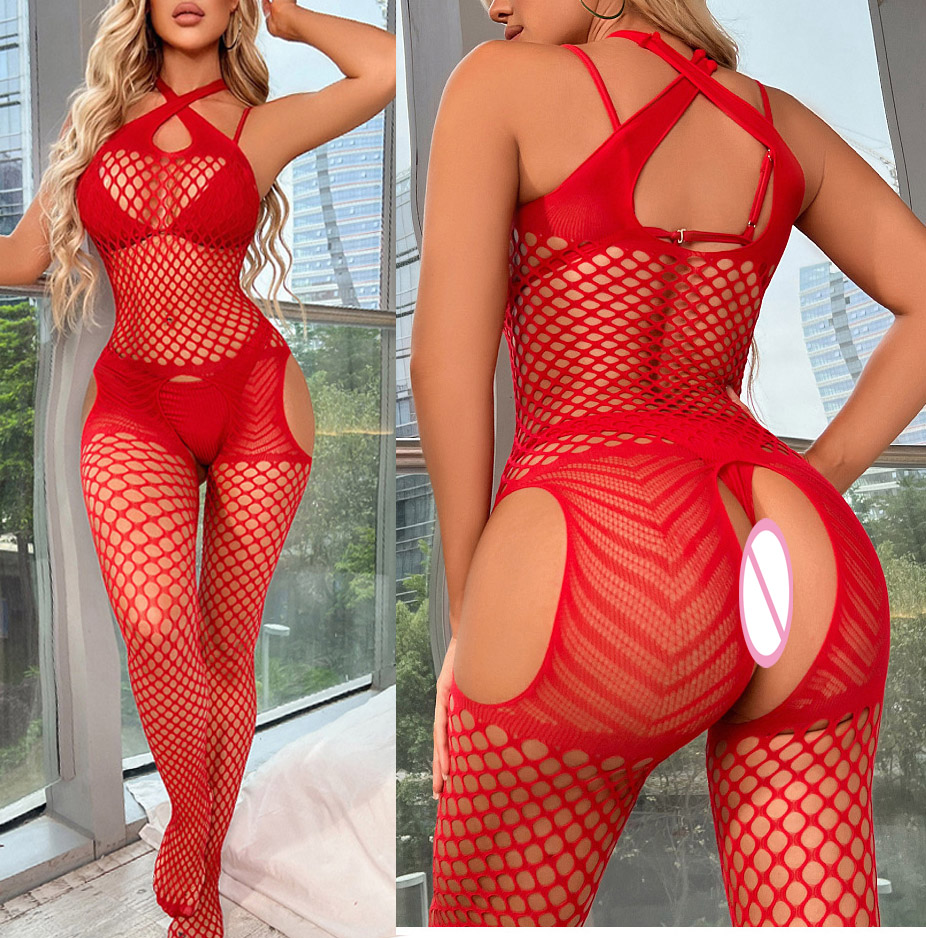 Christma Sexy crochet Fishnet  - Bodystocking Fishnet ulasan dan harga
