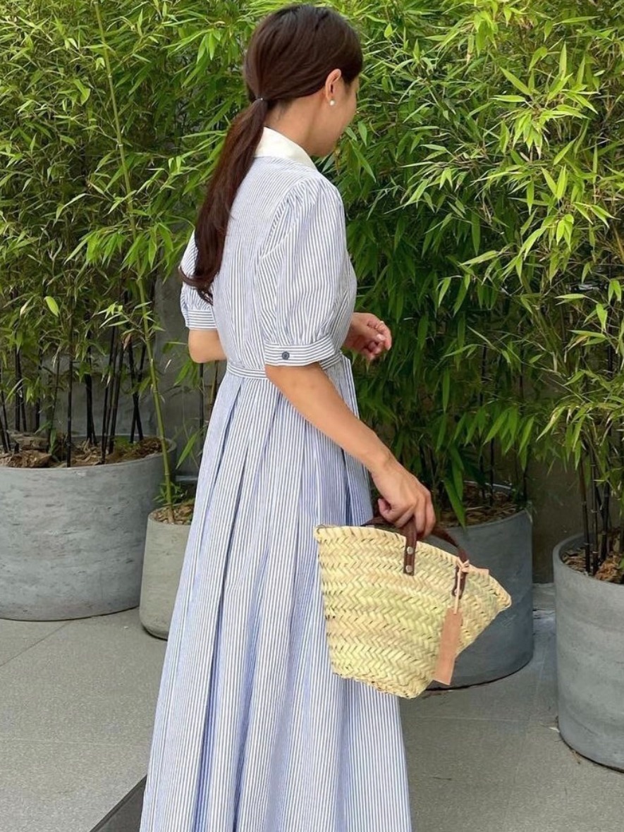 Elegant Retro Striped Waist-Ci - Corset Waist Cinch ulasan dan harga